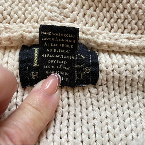 PURE HANDKNIT Button Front Knit Sweater Jacket M/L - Picture 10 of 10